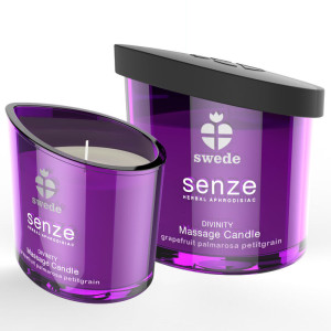 SWEDE - SENZE DIVINITY MASSAGE CANDLE - GRAPEFRUIT, PALMAROSA, PETITGR