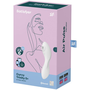 SATISFYER - CURVY TRINITY 5 ESTIMULADOR DE PULSO DE AR E APLICATIVO VI