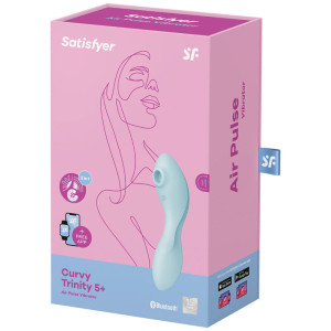 SATISFYER - CURVY TRINITY 5 ESTIMULADOR DE PULSO DE AR E APLICATIVO VI
