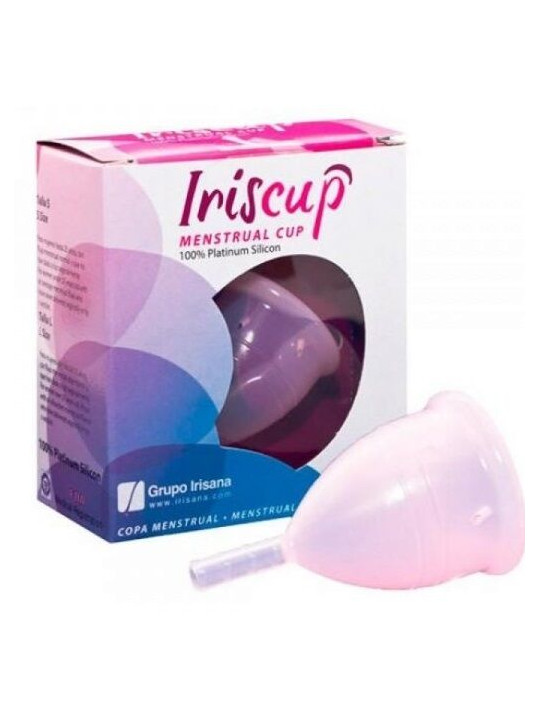 IRISCUP - COPO MÊS PEQUENO ROSA A + SACO ESTERILIZADOR GRATUITO