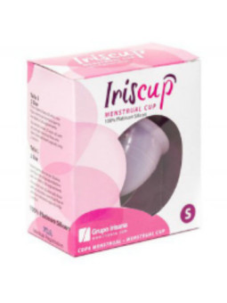 IRISCUP - COPO MÊS PEQUENO ROSA A + SACO ESTERILIZADOR GRATUITO