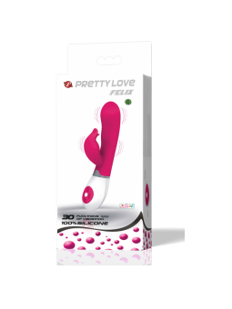 PRETTY LOVE - VIBRADOR COM ESTIMULADOR FELIX