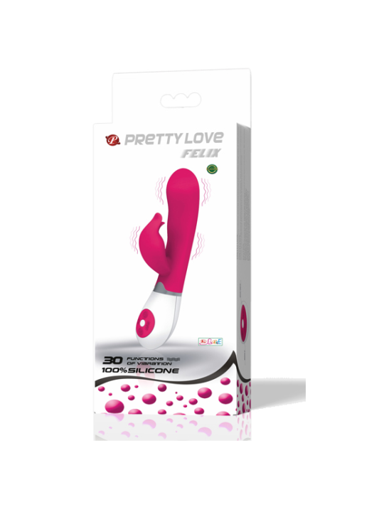PRETTY LOVE - VIBRADOR COM ESTIMULADOR FELIX