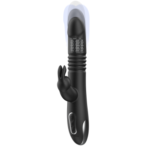 BLACK&SILVER - KENJI VIBRADOR RABBIT UP & DOWN + CONTROLO REMOTO WATCH