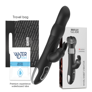 BRILLY GLAM - MOEBIUS RABBIT VIBRATOR & ROTATOR + WATCHME REMOTE CONTR
