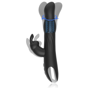 BRILLY GLAM - MOEBIUS RABBIT VIBRATOR & ROTATOR + WATCHME REMOTE CONTR