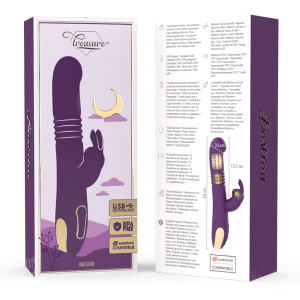TREASURE - BASTIAN VIBRADOR RABBIT UP & DOWN ROTADOR E VIBRADOR + CONT
