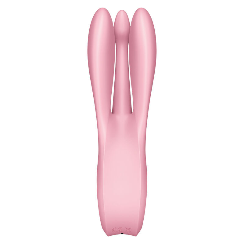 SATISFYER - VIBRADOR THREESOME 1 ROSA