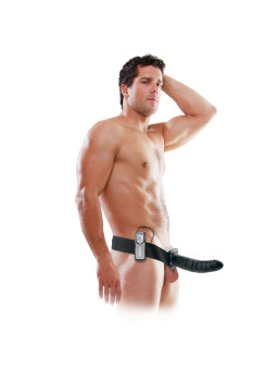 FETISH FANTASY SERIES - 19 CM VIBRATÓRIO OCO STRAP-ON PRETO