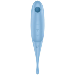 SATISFYER - ESTIMULADOR E VIBRADOR DE PULSO TWIRLING PRO AIR AZUL