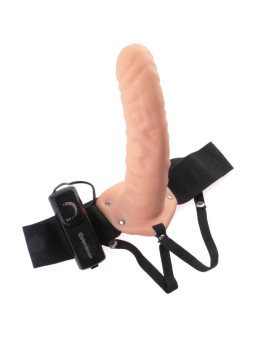 FETISH FANTASY SERIES - 19 CM VIBRATÓRIO OCO STRAP-ON MARROM