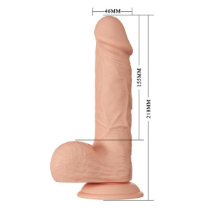 BAILE - BELO ENCONTRO BAHAMUT DILDO REALÍSTICO FLEXÍVEL 21.8 CM NATURA