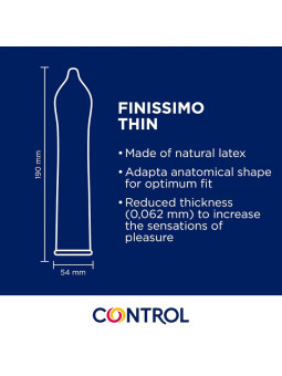 CONTROL - PRESERVATIVOS FINISSIMO SENSO 144 UNIDADES