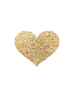 BIJOUX INDISCRETS - FLASH GOLDEN HEART NIPPLE COVERS