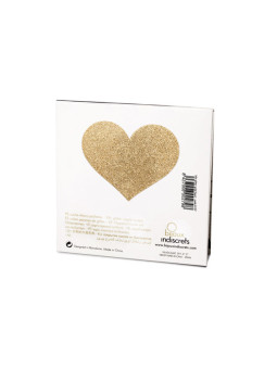 BIJOUX INDISCRETS - FLASH GOLDEN HEART NIPPLE COVERS