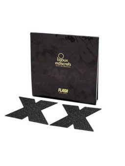 BIJOUX INDISCRETS - NIPPLE CAPS FLASH CROSS PRETO