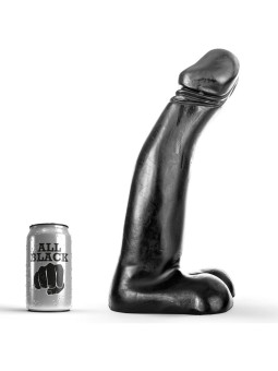 ALL BLACK - DILDO DE FISTING PRETO REALÍSTICO 29 CM