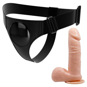 PRETTY LOVE - HARNESS BRIEFS UNIVERSAL HARNESS WITH DILDO TOM 20 CM NA