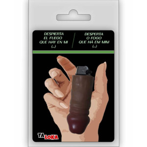 TALOKA - FANTASTIC LIGHTER IN THE SHAPE OF A MULATTO COLOR PENIS 100% 