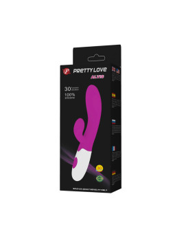 PRETTY LOVE - VIBRADOR ALVIS COM ESTIMULADOR DE CLITÓRIS
