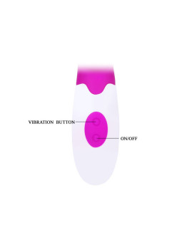 PRETTY LOVE - VIBRADOR ALVIS COM ESTIMULADOR DE CLITÓRIS