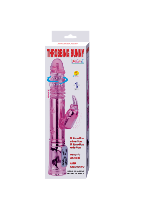 BAILE - ROTADOR THROBBING BUNNY ROSA RAMPANT