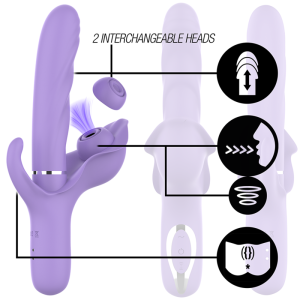 INTENSE - BILLIE MULTIFUNCTIONAL RECHARGEABLE SUCTION VIBRATOR WITH PU