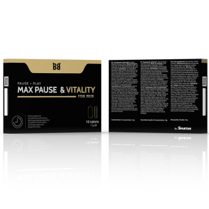 BLACK BULL - MAX PAUSE E RETARDANTE DE VITALIDADE PARA HOMENS 10 CÁPSU