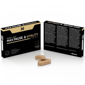 BLACK BULL - MAX PAUSE E RETARDANTE DE VITALIDADE PARA HOMENS 10 CÁPSU