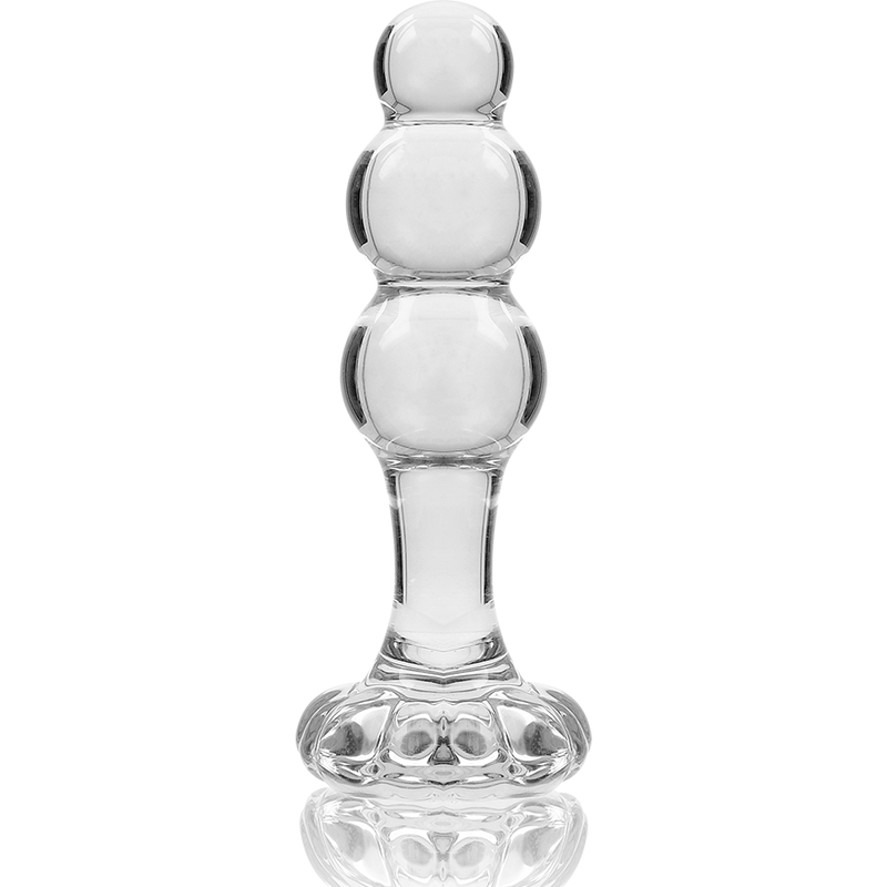 NEBULA SERIES BY IBIZA - MODEL 1 ANAL PLUG BOROSILICATE GLASS CLEAR 10