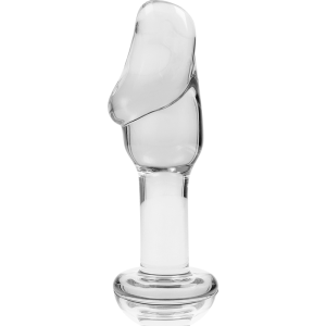 NEBULA SERIES BY IBIZA - MODEL 6 ANAL PLUG BOROSILICATE GLASS CLEAR 12
