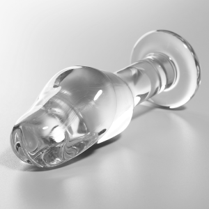 NEBULA SERIES BY IBIZA - MODEL 6 ANAL PLUG BOROSILICATE GLASS CLEAR 12