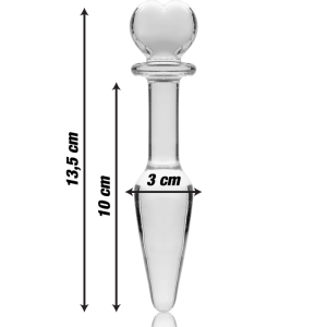 NEBULA SERIES BY IBIZA - MODELO 7 ANAL PLUG VIDRO BOROSILICADO TRANSPA