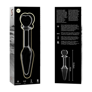 NEBULA SERIES BY IBIZA - MODELO 7 ANAL PLUG VIDRO BOROSILICADO TRANSPA