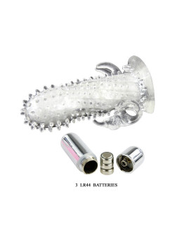 BAILE - BRAVE MAN COELHO VIBRADOR EXTENSO DE PÉNIS