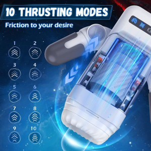 GAME CUP - THRUSTING VIBRATION MASTURBATOR WITH HEATING FUNCTION AND M