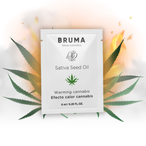 BRUMA - SATIVA SEED OIL SLIDING GEL WARMING CANNABIS FLAVOR 6 ML
