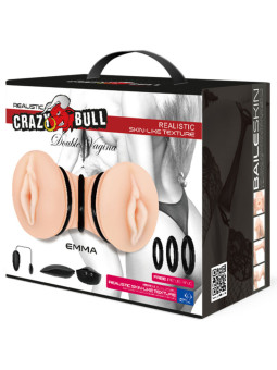 CRAZY BULL - MASTURBADOR DE VAGINA DUPLA REALÍSTICA EMMA