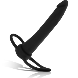 MYTHOLOGY - COBI ONYX ANAL DILDO WITH COCK AND TESTICLE RING 13 SILICO