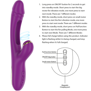 INTENSE - ATENEO VIBRADOR MULTIFUNÇÕES RECARREGÁVEL 7 VIBRAÇÕES COM LÍ