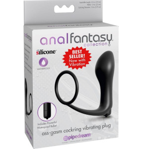 ANAL FANTASY ELITE COLLECTION - PLUG VIBRADOR DE ANAL COCKRING ASS-GAS