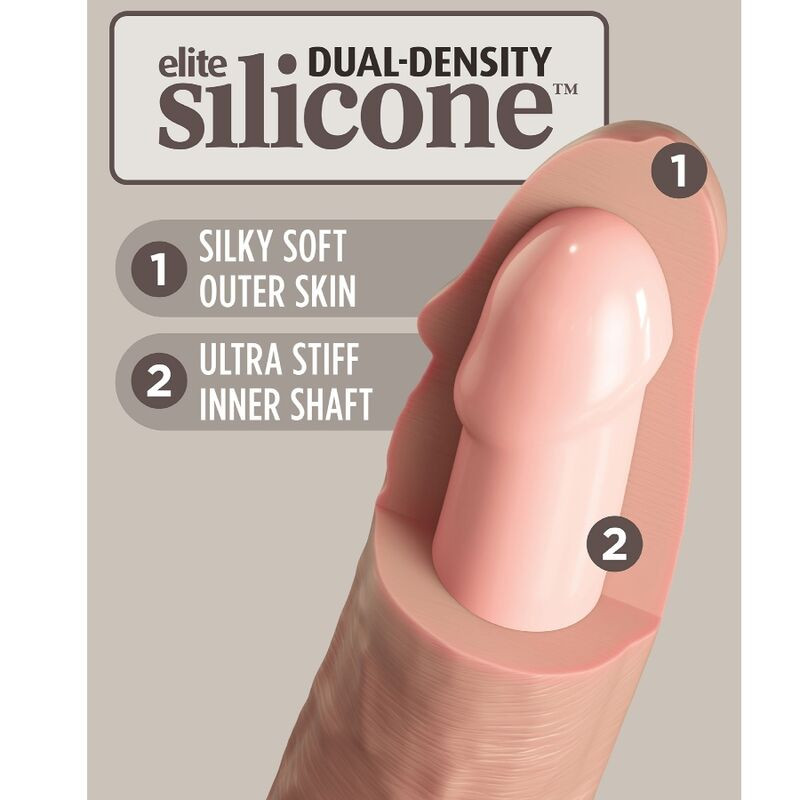 KING COCK - ELITE REALISTIC DILDO VIBRATOR & SILICONE REMOTE CONTROL 1