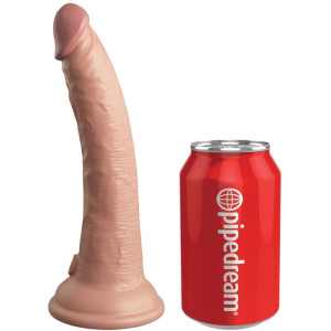 KING COCK - ELITE VIBRADOR DILDO REALÍSTICO E CONTROLE REMOTO DE SILIC