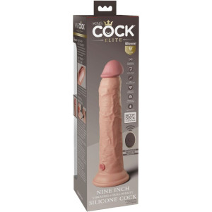 KING COCK - ELITE REALISTIC DILDO VIBRATOR & SILICONE REMOTE CONTROL 2