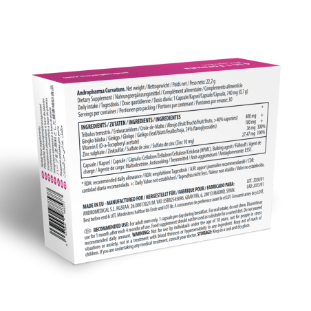 Andropharma Curvature – Suplemento alimentar para o bem-estar masculino