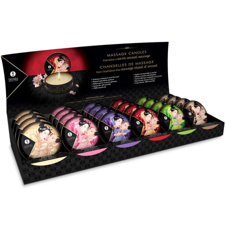 SHUNGA - MINI CARESS BY VELA DISPLAY VELAS DE MASSAGEM 24 UNIDADES