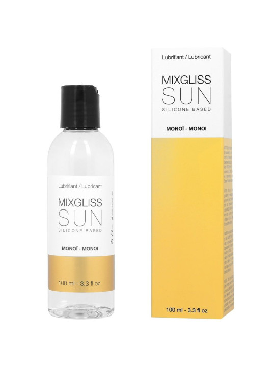 MIXGLISS - LUBRIFICANTE  BASE DE SILICONE AROMA MONOI 100ML