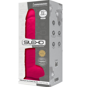 SILEXD - MODELO 1 PÊNIS REALÍSTICO PREMIUM SILEXPAN SILICONE FÚCSIA 38
