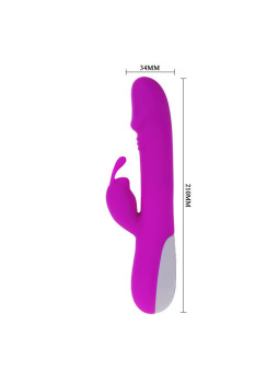 PRETTY LOVE - VIBRADOR ROBERT COM ESTIMULADOR DE CLITÓRIS