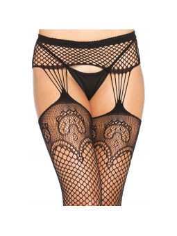 LEG AVENUE - MEIAS NET COM LINHAS LIGAS